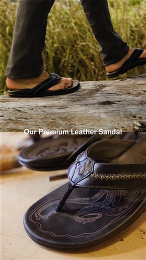 A nod to native exploration and craftsmanship, the rich, premium full-grain leather Mea Ola features canoe lash whipstitching and octopus-inspired laser-etched artwork—a super comfortable sandal with a design inspired by age-old tradition. | OluKai