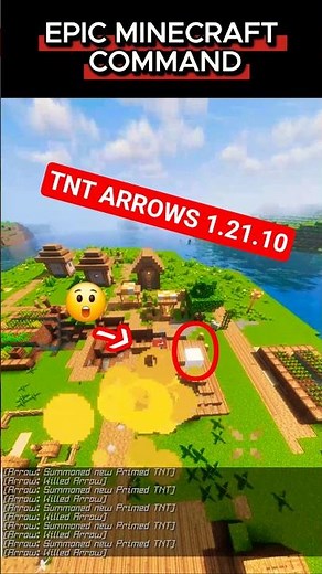 NO WAY - TNT ARROWS COMMAND IN MINECRAFT 1.21.10 !! 💥
