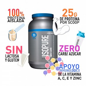 Recuerda tomar ISOPURE Zero Carb para alcanzar tu ingesta diaria de proteínas, apoyar el desarrollo muscular y recuperación, ISOPURIST. Somos #PuraPasión | Isopure México