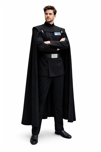 Handmade Space Empire Officer Uniform, Black Commander Cape Suit, Comic Con Cosplay. - Etsy