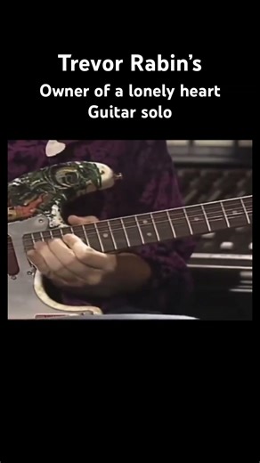 Owner of a lonely heart - guitar solo - Trevor Rabin #yesband