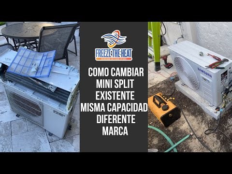 How to replace an existing mini split with the same capacity but a different brand