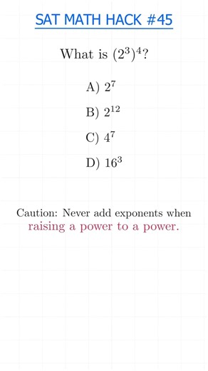 SAT Exponent Multiplication Trick!