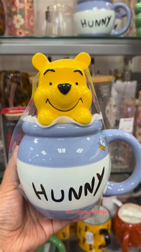Lovely Enchanted Life | Carmen on Instagram: "New Winnie the Pooh mug with 3D lid 12.99 at Marshall’s 🍯 Sooo cute, I’m obsessed 😍 #disney #disneyfinds #disneyblogger #disneymerch #fyp #shopwithme #disneyhome #winniethepooh #poohmug"