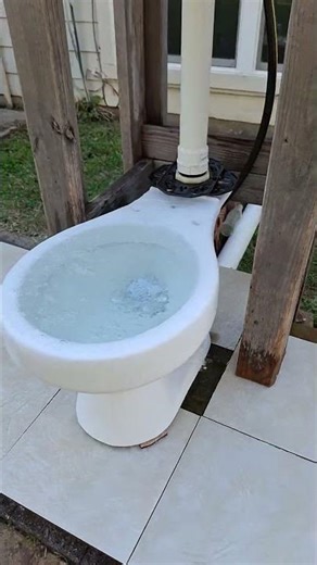 Powerful High Tank Toilet Overflow