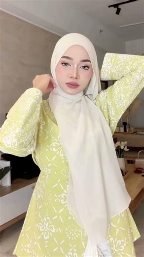 Pashmina Simple Hijab Tutorial Wedding #hijabstyle #hijab #hijabfashion