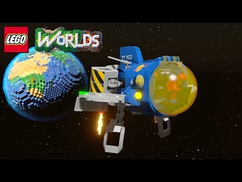 LEGO Worlds How To Unlock Space Rocket PUG-Z With Free Roam Gameplay