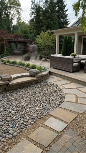 Stunning Backyard Waterfall & Lighting Design #renovation #landscape #remodelingexperts #garden