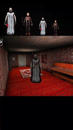 Granny 2 Granny & Grandpa Large To Small In Nightmare Mode 😈 #shorts #granny2 #viralshorts