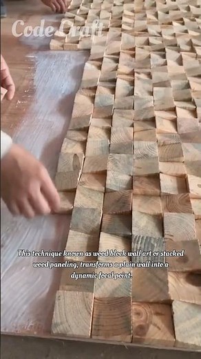 Crafting Textured Wood Block