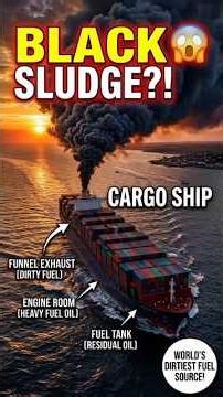 Cargo Ships Burn THIS Dirty Fuel?! 🤯‎