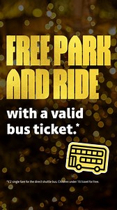 Park for free and get the direct shuttle bus to the city centre. £2 for an adult single fare and free for children under 16. | Bee Network