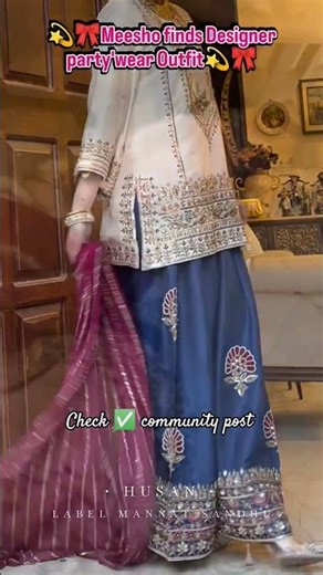 Meesho finds Designer party'wear Outfit #meesho #youtubeshorts #shorts #ytshorts #viral #explore #yt