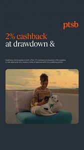 A PTSB Mortgage will get you moving. 2% cashback at drawdown and 2% cashback on your monthly repayments from an Explore Account until 2030 to help you move in. #ad | PTSB
