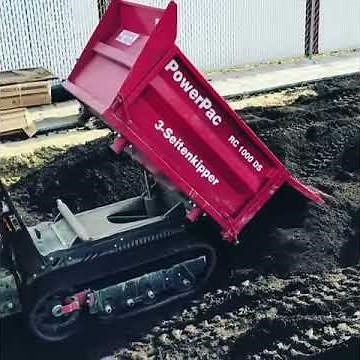 PowerPac Track-Carrier-Dumper Type RC1000-DS 3 side tipper