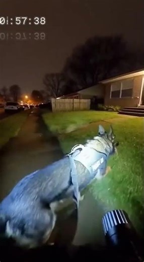 🐕 K9 Tracked Him Into a Backyard Shed at 1:57 AM… #police #bodycam #funny #nightpatrol