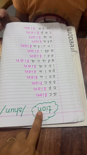 Archita | phonics and grammar coach on Instagram: "✨ Let’s learn the magic of -TION! ✨ Did you know words like action, station, and celebration all end with “-tion” — but sound like “-shun”? Practice these words and grow your reading superpowers! 🚀📚 #TionWords #PhonicsFun #ShunSound #LearnEnglish #WordEndings #ReadingSkills #TeacherLife #KidsLearning #EducationIsFun ⸻ Would you like one that’s more playful, rhyme-y, or teacher-to-parent style? I can tweak it! The most common way to pronounce “
