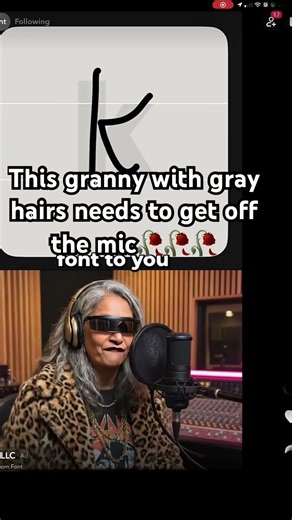 Found another font maker Ai granny🥀🥀🥀🥀