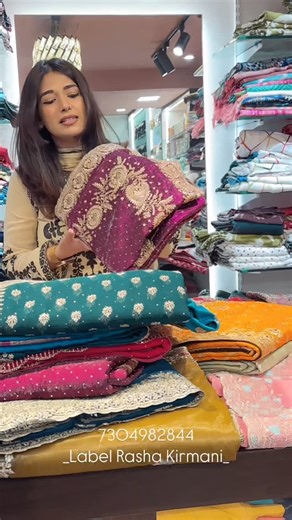 Label Rasha Kirmani on Instagram: "Exclusive sarees at affordable prices only at Rasha Kirmani Shopping Centre..🌸❤️ . DM or call to visit and book your dream garment now..!💛 . 📍 Rasha Kirmani Shop shopping Centre Andheri West Shop number 2 3 Park, Paradise opposite DLH enclave, Lokhandwala back Road, Oshiwara Andheri West 400503 Mobile number : 7304982844 . Rasha Kirmani shopping centre Navi Mumbai 📍 Label Rasha Kirmani Opp DMart Mini Max Sec 8B CBD belapur Navi Mumbai Call : 7304982844 . . 