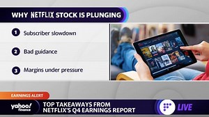 Netflix subscriber growth slows, stock drops