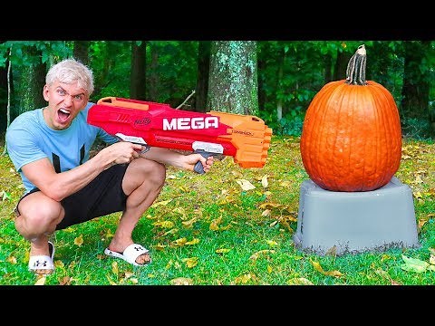 NERF VS PUMPKIN!!