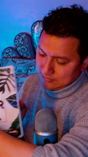 ASMR flipping through pages of a notebook