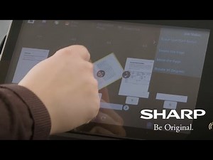 Ultra-Responsive Touchscreen with Sharp's Future Workplace MFP