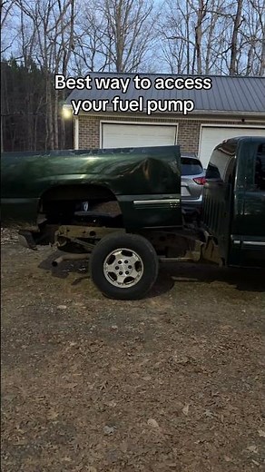 This is is the best way to replace the fuel pump on your truck #chevy #silverado #gmc #gmt800 #truck