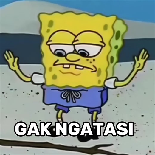 Doksli SpongeBob Sticker Meme: Angkat Tangan Saya Menyerah