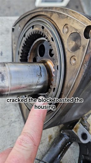 Broken Rotary Engine, example of what you don't want to have happen - KMR Rotary Engine Service