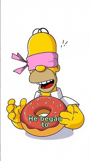 The Simpsons: Homer Goes Viral Eating Donuts Blindfolded | Classic 90s Cartoon Fun!