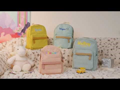Custom embroidered name mini backpack