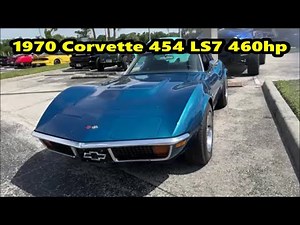 1970 Corvette Stingray 454 LS7 460hp _ Rare Engine Option