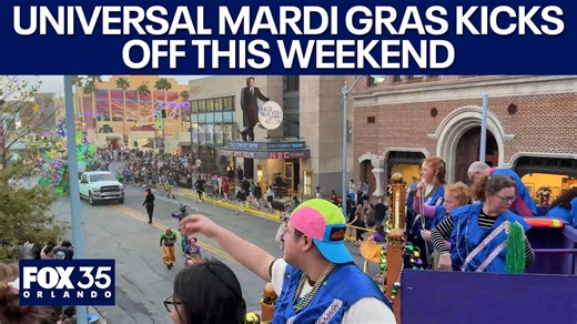 How to ride a float at Universal's Mardi Gras parade