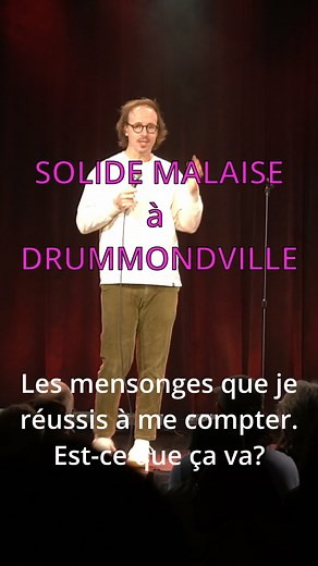 Des personnes super bizarres pendant le show à la magnifique salle de spectacle @espace_mandeville_officiel J'aimerais juste dire que le reste du public de Drummondville était génial. #standup #quebec #drummondville | Pascal Cameron