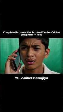 Complete Batsman Net Session Plan (Beginner to Pro) #shorts #short #cricket