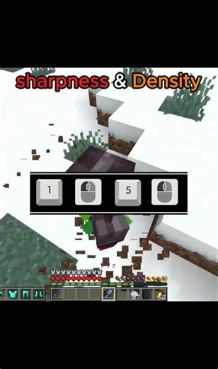 Minecraft sharpness & Density Tutorial Moment 💀