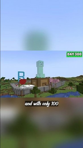 Survive 1000 Days, Win $100,000 (3rd clip) #gamingoworld #minecraft #mrbeast #mrbeastgaming