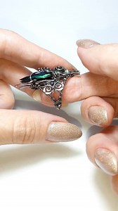 Spectacular Scarab Beetle Ring, Green Natural Beetle Wings, Unique Ring, Insect Jewelry. Statement Ring, Gift for Her, Size on Request - Etsy