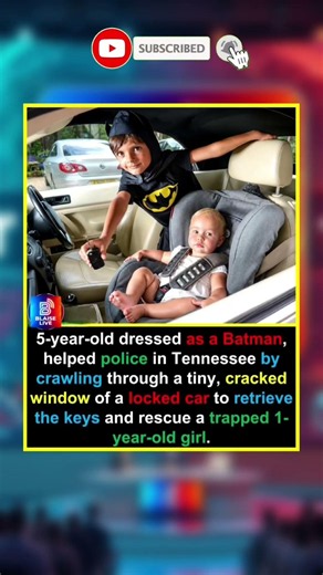 Police Needed A Hero, So This 5-Year-Old Dressed As Batman Stepped In! 🛑👮#shorts