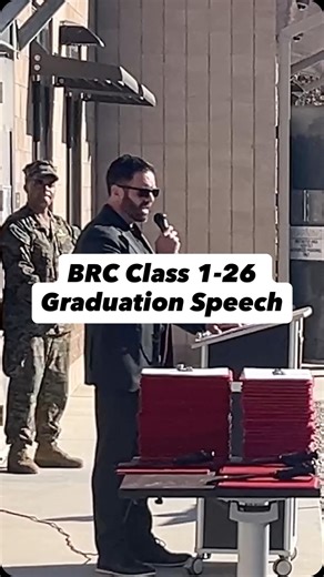 Graduation speech for BRC Class 1-26 today by guest of honor and former Force Recon Marine, Ret MSgt Wilkinson. Congrats to the Marine Corp’s newest Recon Marines and Sailors. Welcome to the brotherhood. This is just the beginning. Aruuuhha! | Marcus J. Allen