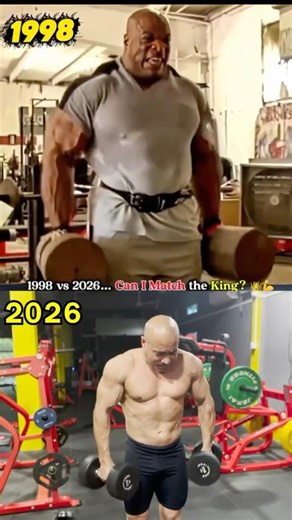 Dumbbell shrugs Workout Then vs Now | 1998 vs 2026 #shorts #fitness #motivation