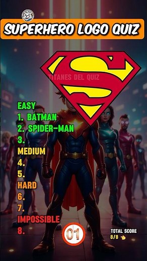 Guess The Superhero Logo Quiz | Marvel vs DC Challenge ⚡🦸‍♂️ #SuperheroQuiz #Marvel #dc