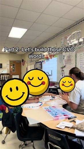 Word building and manipulating is so fun and important to early literacy❤️ They started with just being able to build a single letter, followed by words with 2 phonemes (opened or closed syllable), and now CVC. Never skip the small steps, they will miss out on so much. #kindergartenteacher #fyp #teachersfollowteachers #teachersoftiktok #earlyliteracy