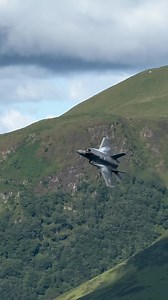 F-35 throttling up and pulling hard as the pilot exits the Mach Loop for the last time | Tom Whitworth Photo