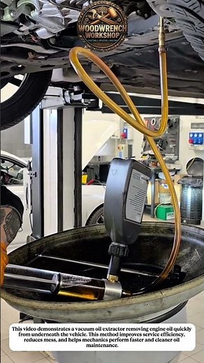 Fast Engine Oil Extraction with Vacuum Pump | Professional Auto Service Method