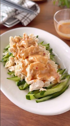 【レンジで簡単 】バンバンジー風ささみの無限チリマヨ