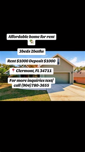 Looking for a spacious and affordable home in a beautiful Florida location? This amazing rental property in Clermont, FL could be the perfect place for you and your family to settle in! Known for its peaceful neighborhoods, scenic lakes, and convenient access to shopping, schools, and major highways, Clermont is one of the most desirable places to live in Central Florida. This lovely home features 3 spacious bedrooms and 2 full bathrooms with a generous 2,067 square feet of living space, providi