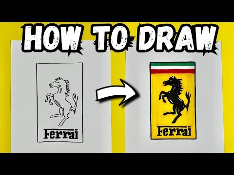 How To Draw Ferrari Logo