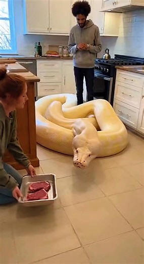 “Hypnotic and rare, a true masterpiece 🤍🐍” #albinosnake #sneakeraddict #natureart | Python Realm